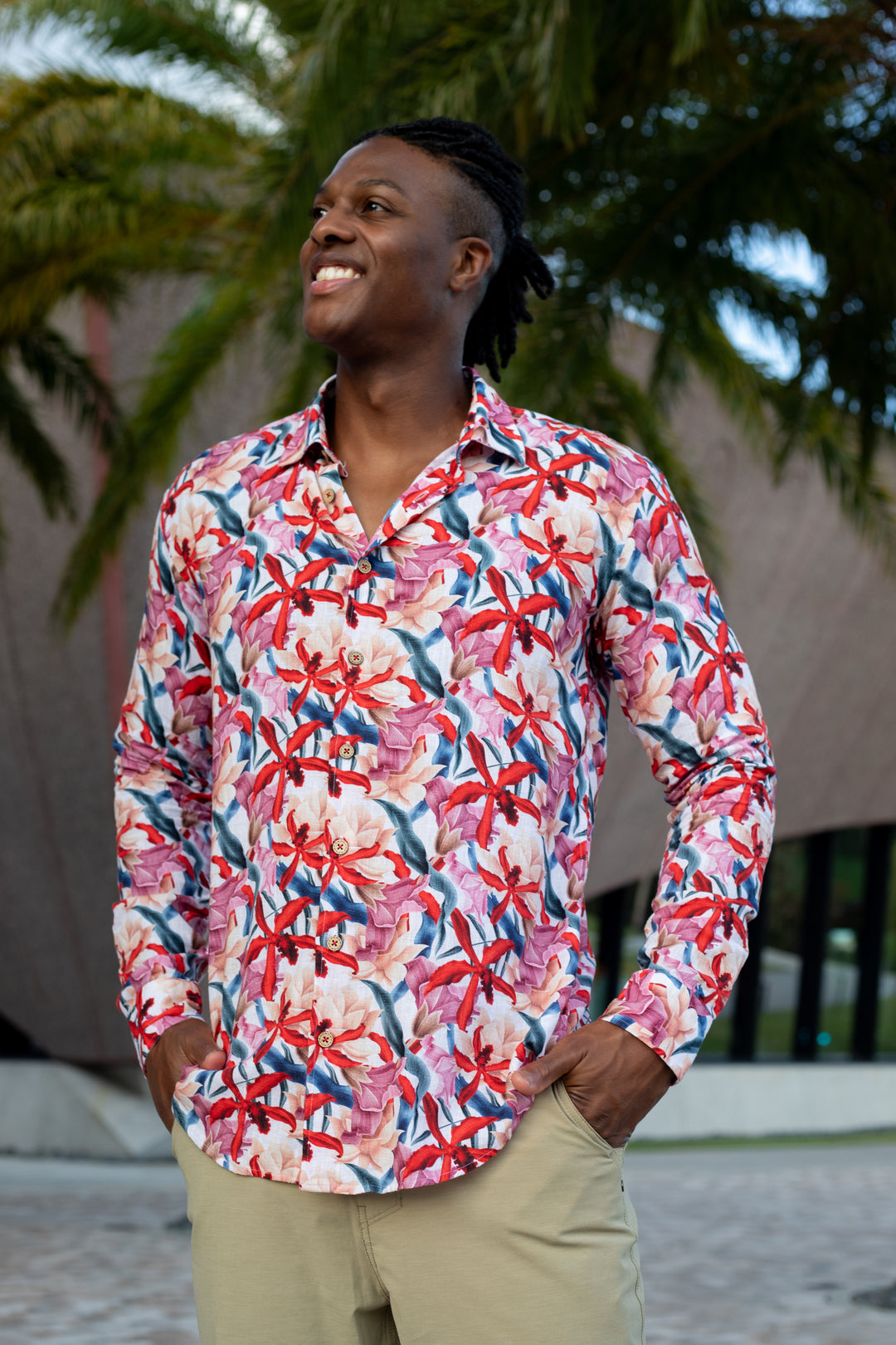 Streetwear Modern Hawaiian Outfit For Men Maternity Photoshoot